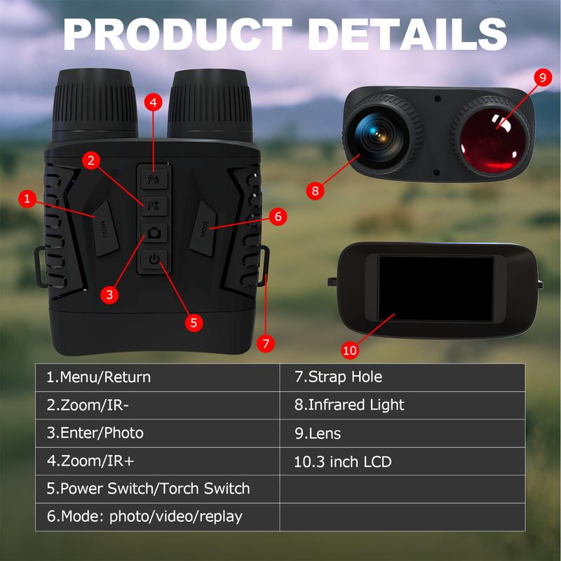 NUYOVA 4K Night Vision Goggles